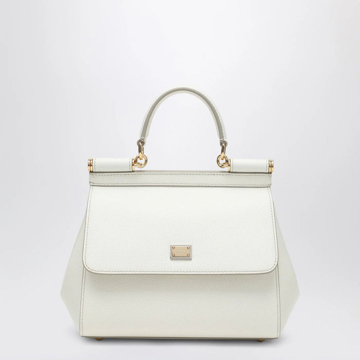 Dolce&amp;Gabbana - Sicily medium top-handle bag in white