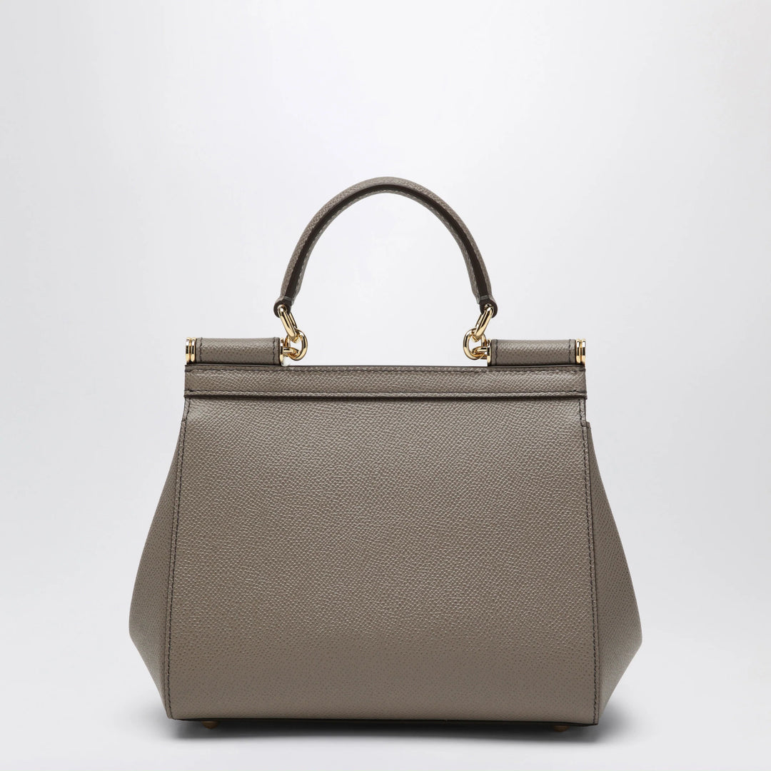 Dolce&amp;Gabbana - Medium Sicily handbag in light mud colour