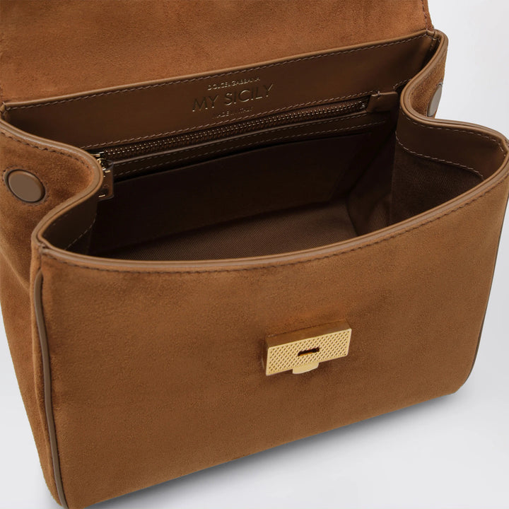 Dolce&amp;Gabbana - Small My Sicily Bag in Camel Split Leather