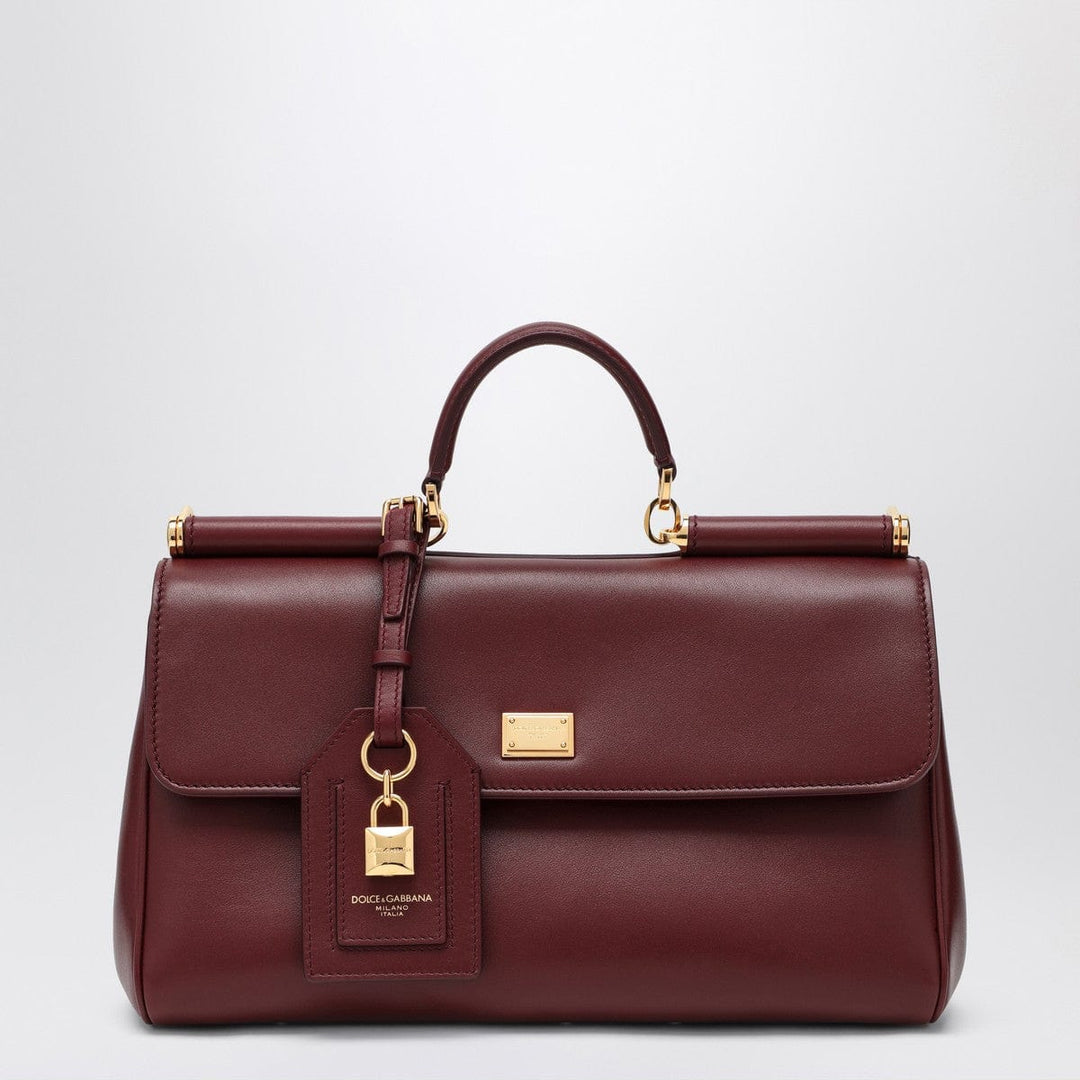 Handbag UNI Dolce & Gabbana My Sicily handbag in burgundy leather Brand