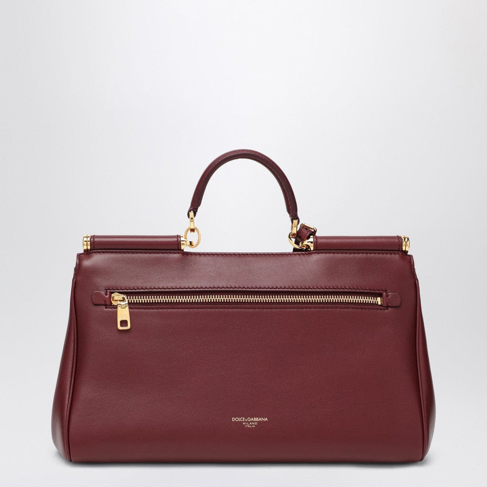 Handbag UNI Dolce & Gabbana My Sicily handbag in burgundy leather Brand