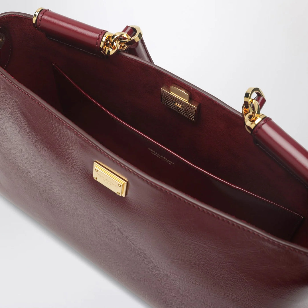 Dolce&amp;Gabbana - Vittoria handbag in dark red leather