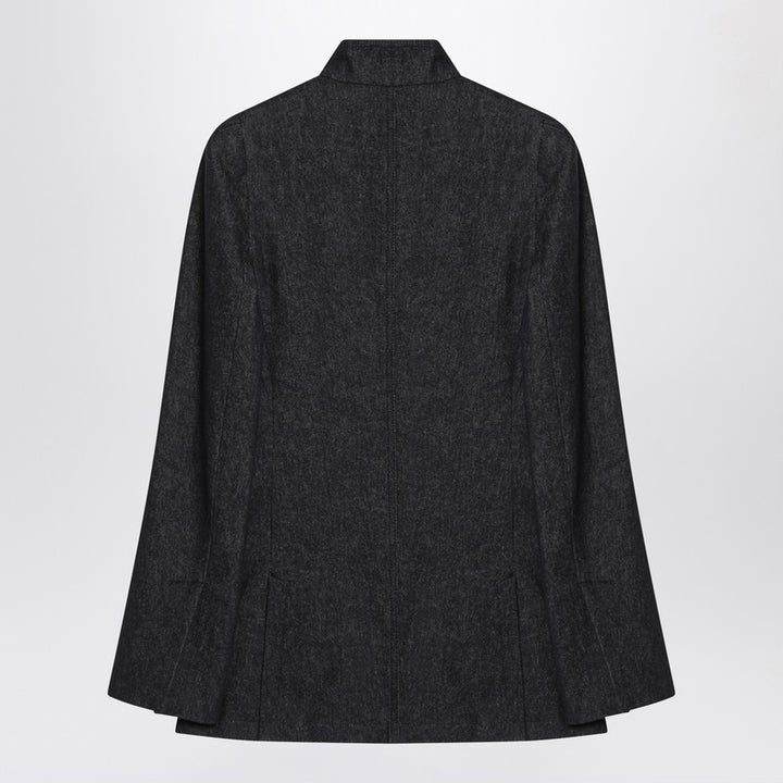 Max Mara Midnight blue jacket in cotton denim effect