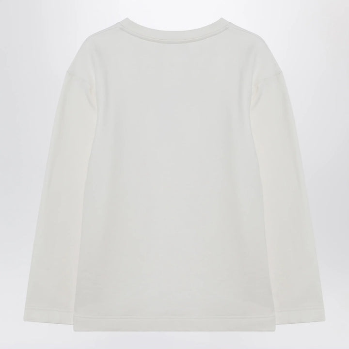 Max Mara - White sweatshirt in silk blend