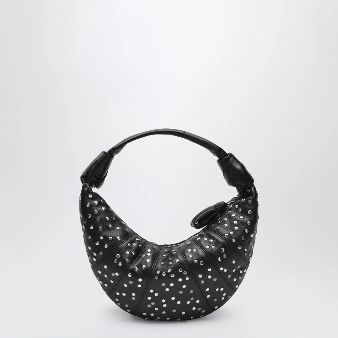 LEMAIRE - Brown Fortune Croissant bag with studs
