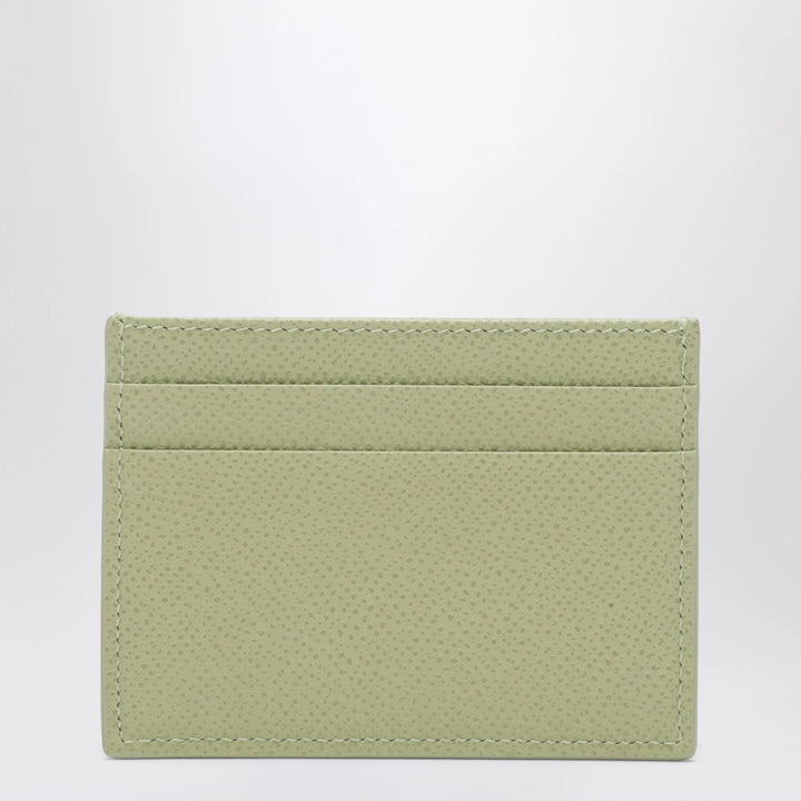 Dolce&amp;Gabbana - Sage green Dauphine leather card holder