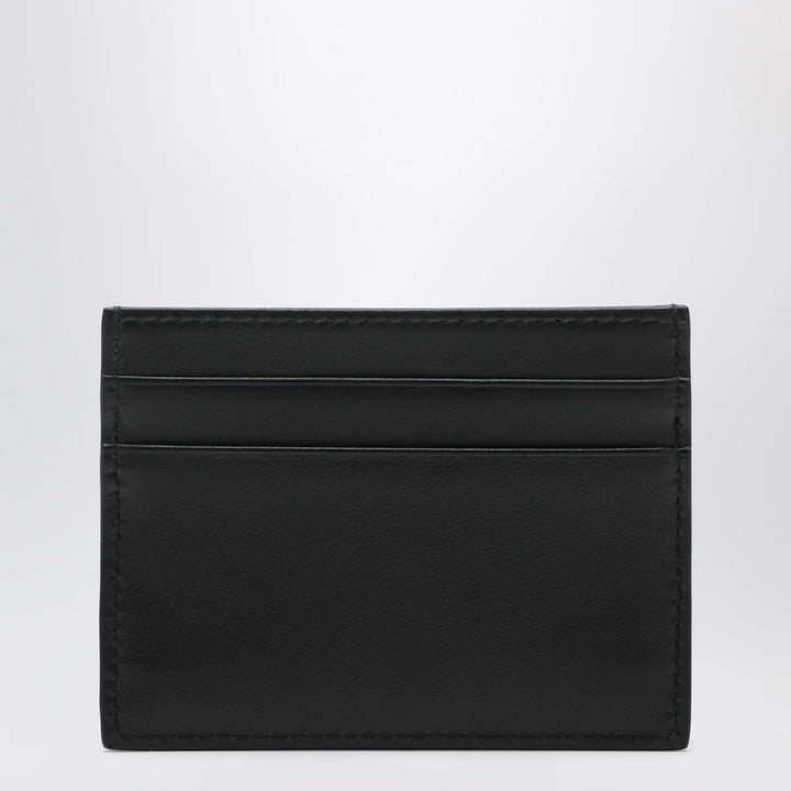 Dolce&amp;Gabbana - DG Intrecciato card holder with woven logo in calfskin, black