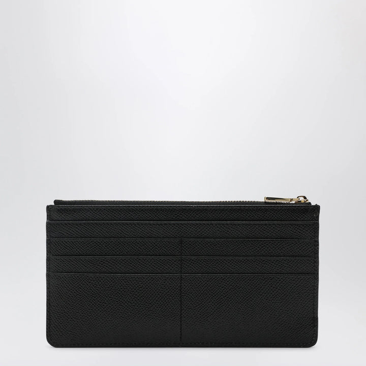 Dolce&amp;Gabbana - Large black Dauphine leather card holder