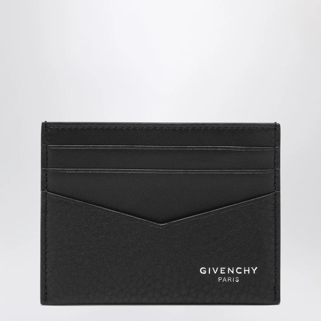 Givenchy - Black smooth leather card holder