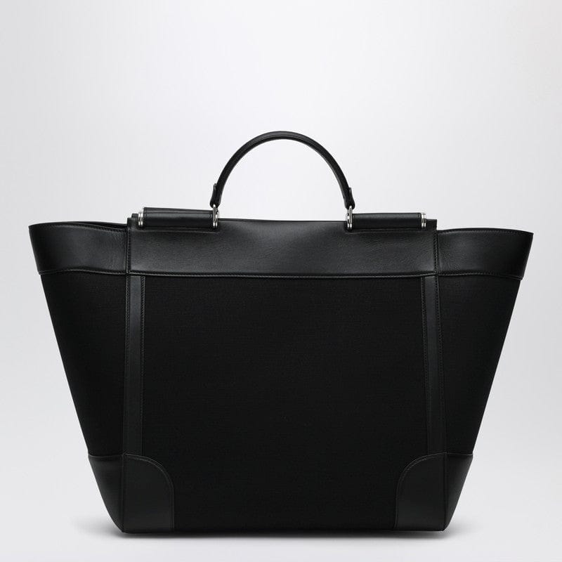 Shopper UNI Dolce&Gabbana Black fabric and leather tote bag Brand