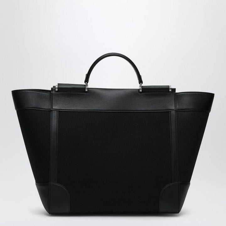Shopper UNI Dolce&Gabbana Black fabric and leather tote bag Brand