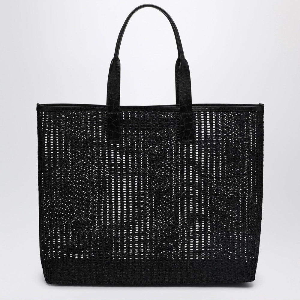 Shopper UNI Dolce&Gabbana Adamo Shopping Bag in black woven mesh Brand