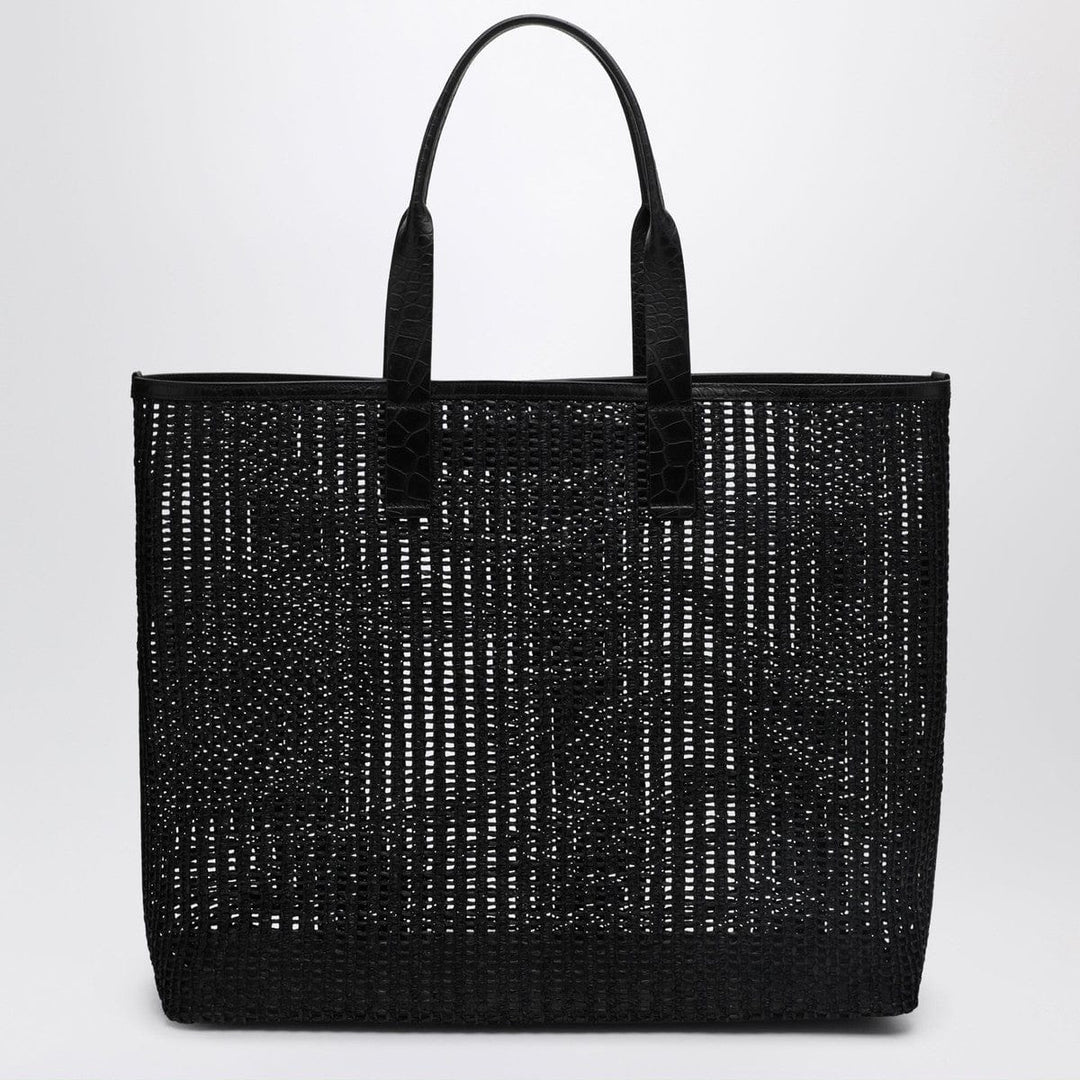 Shopper UNI Dolce&Gabbana Adamo Shopping Bag in black woven mesh Brand