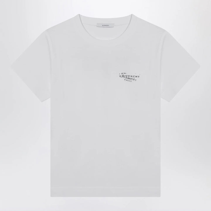 Givenchy - White cotton T-shirt with logo print