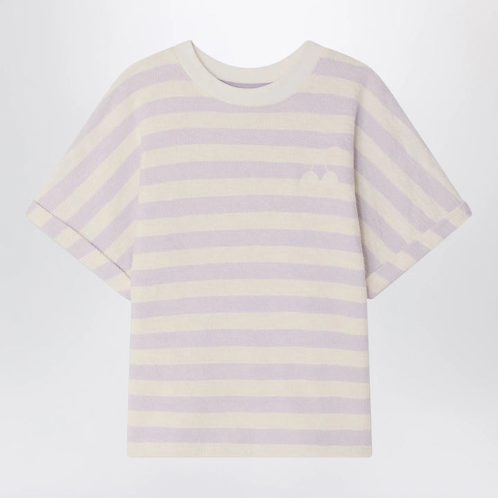 Bonpoint - Farah lilac/ivory striped T-shirt
