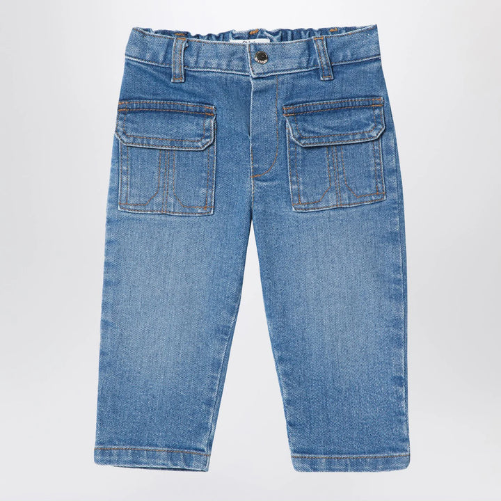 Chloé - Blue washed-effect jeans