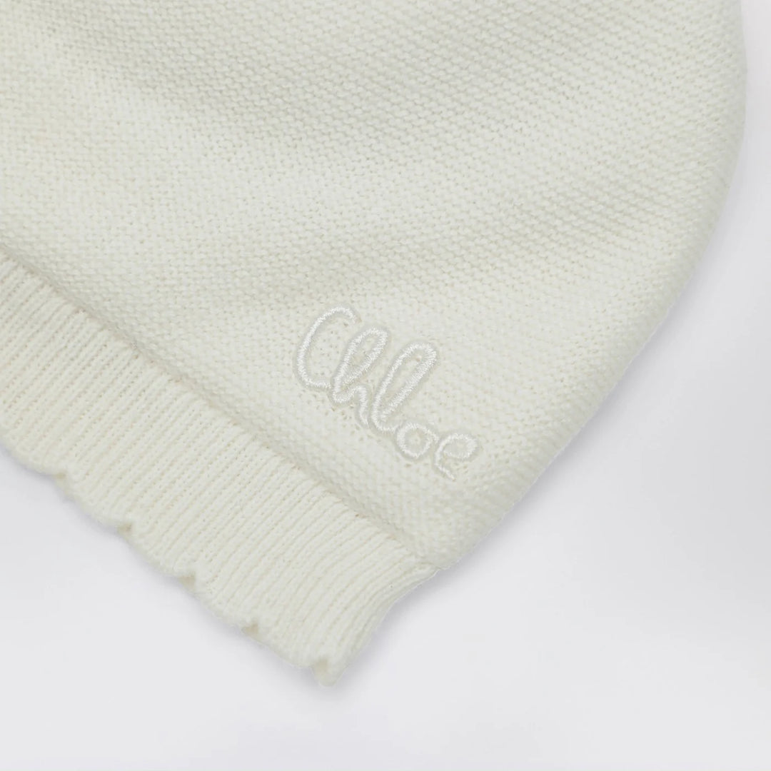 Chloé - White hat and booties set