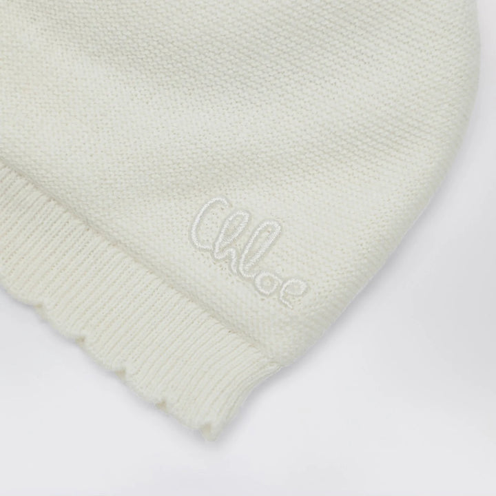 Chloé - White hat and booties set