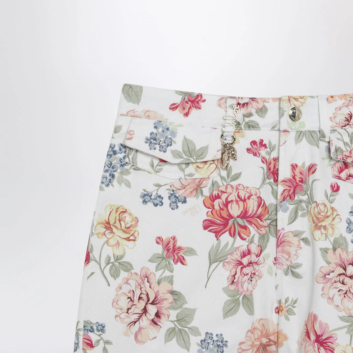 Chloé - Cotton floral print shorts