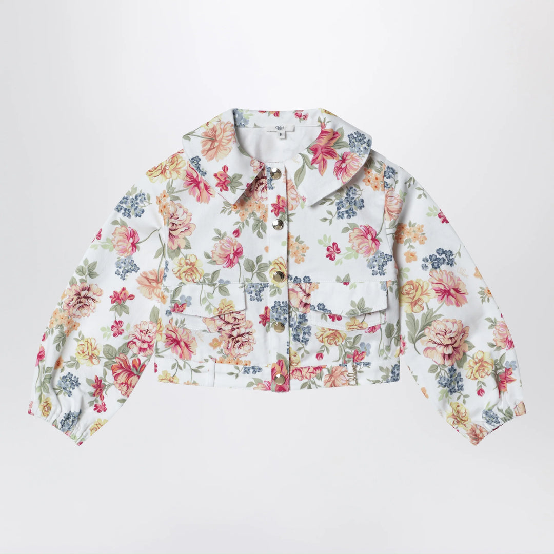 Chloé - Floral-pattern cotton jacket