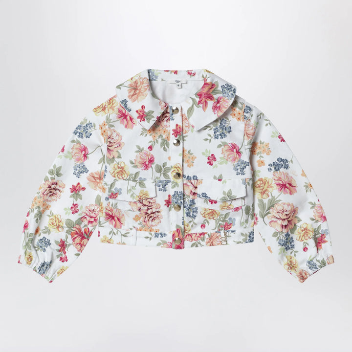 Chloé - Floral-pattern cotton jacket