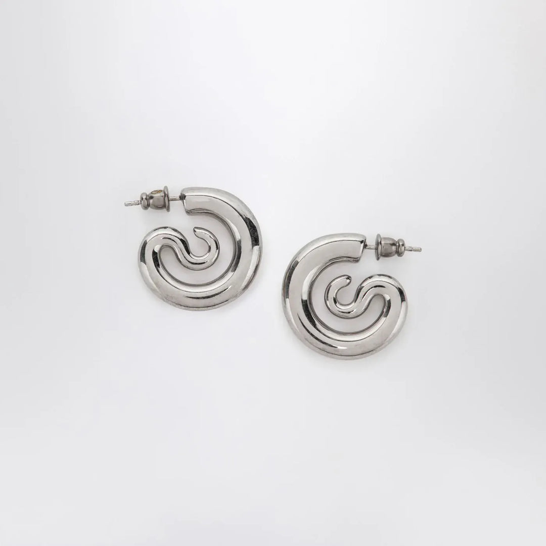 PANCONESI - Serpent Hoops Extra Small earrings in silver tone