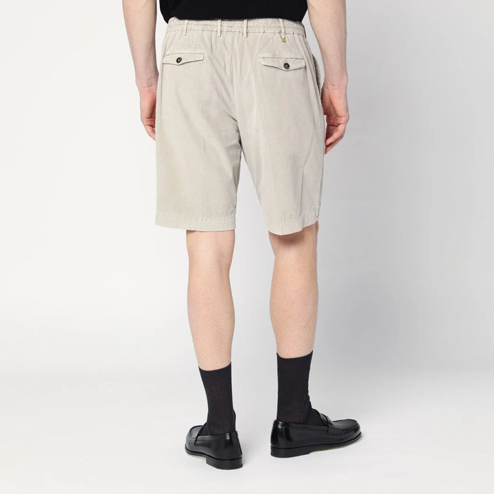 PT Torino - Beige cotton bermuda shorts