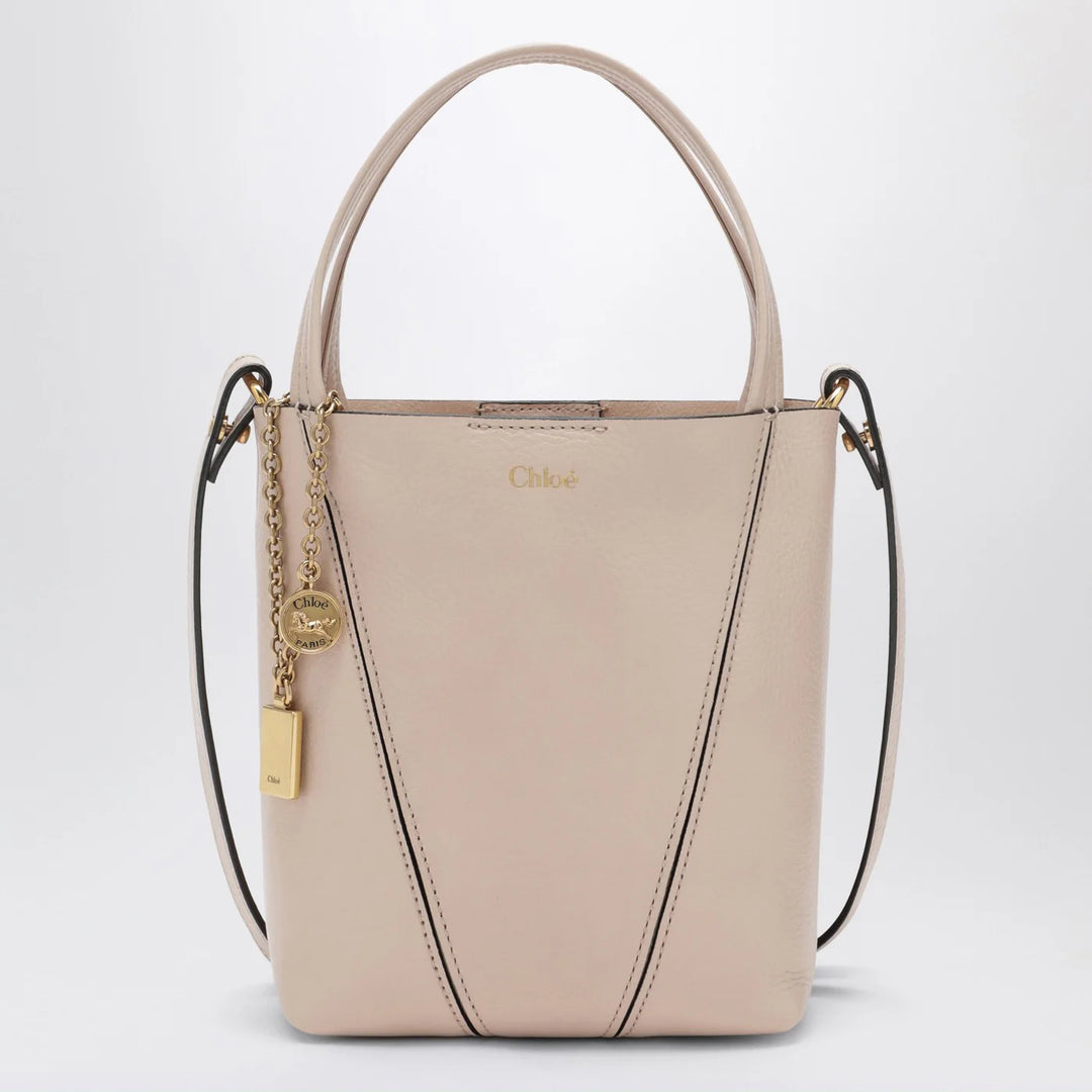 Chloé - Small Chloé Spin tote bag in Cement Pink