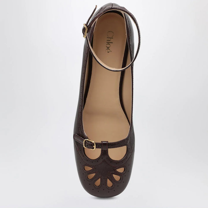 Chloé - Burnt Purple Misty ballerinas