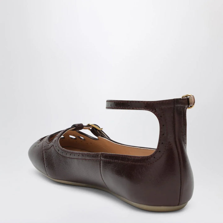 Chloé - Burnt Purple Misty ballerinas