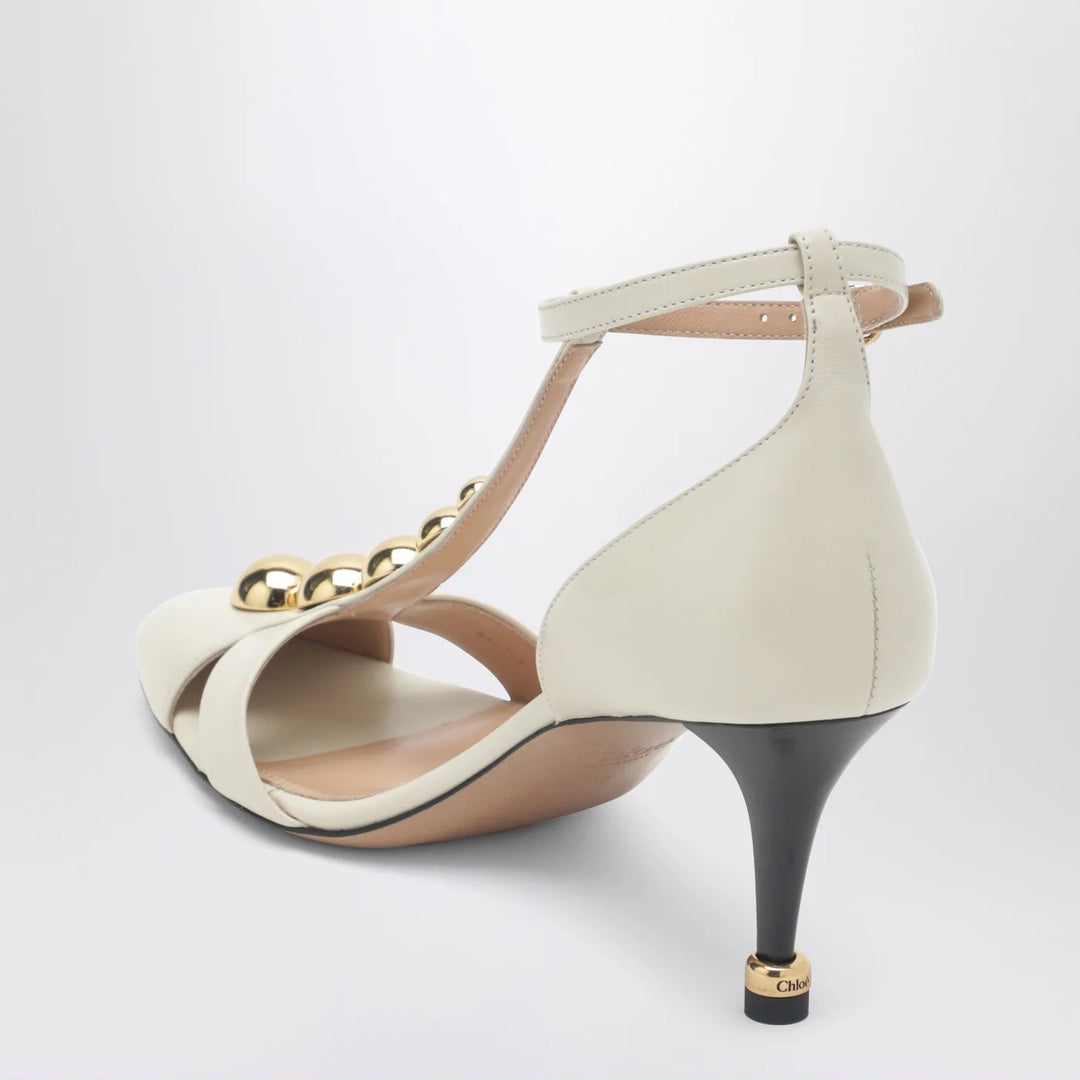 Chloé - Cleia ivory heeled sandals