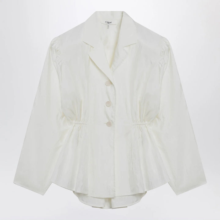 Chloé - Ivory silk-blend blouse