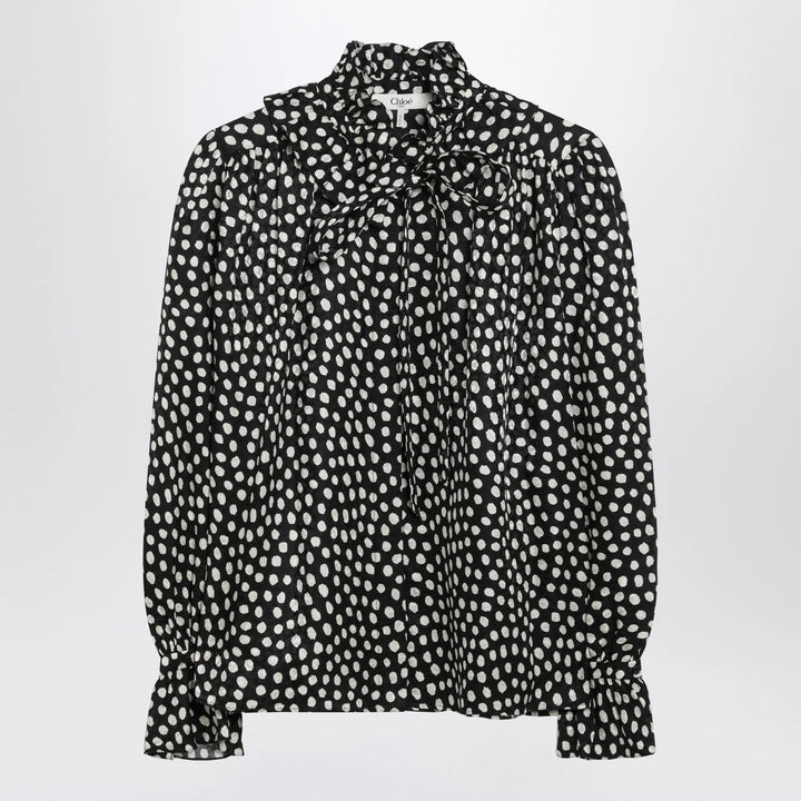 Chloé - Polka-dot silk blouse