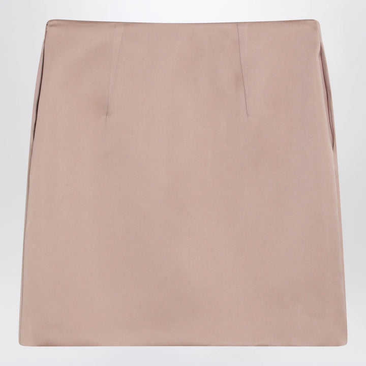 Chloé - Short pink satin pencil skirt