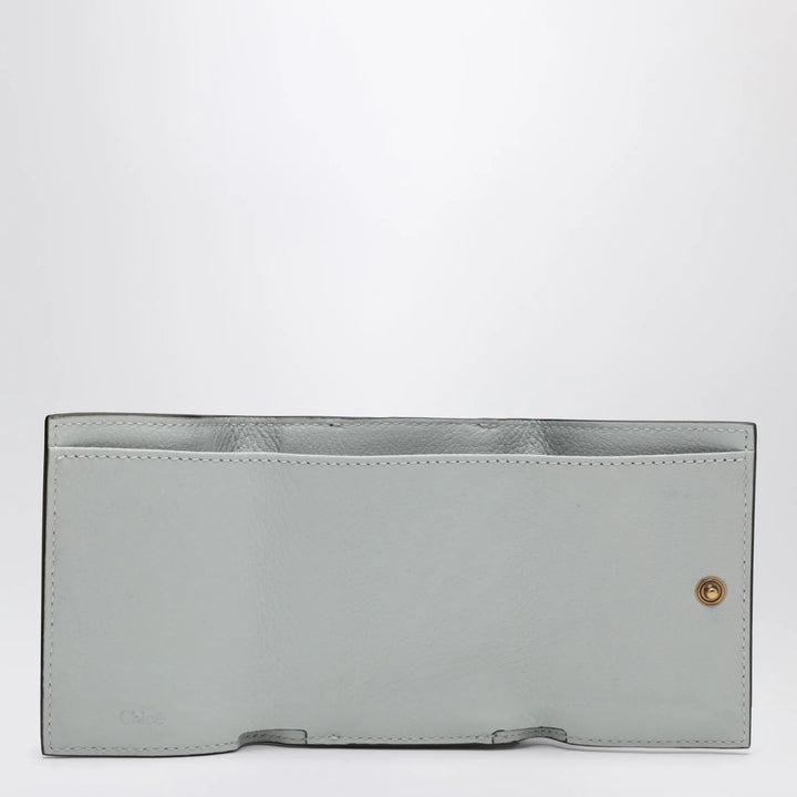Chloé - Paddington mini trifold wallet in aqua blue leather