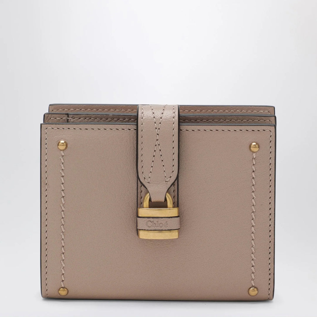Chloé - Pink leather square Paddington wallet