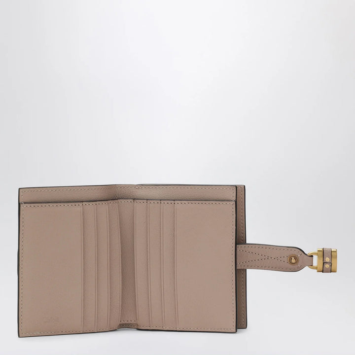 Chloé - Pink leather square Paddington wallet