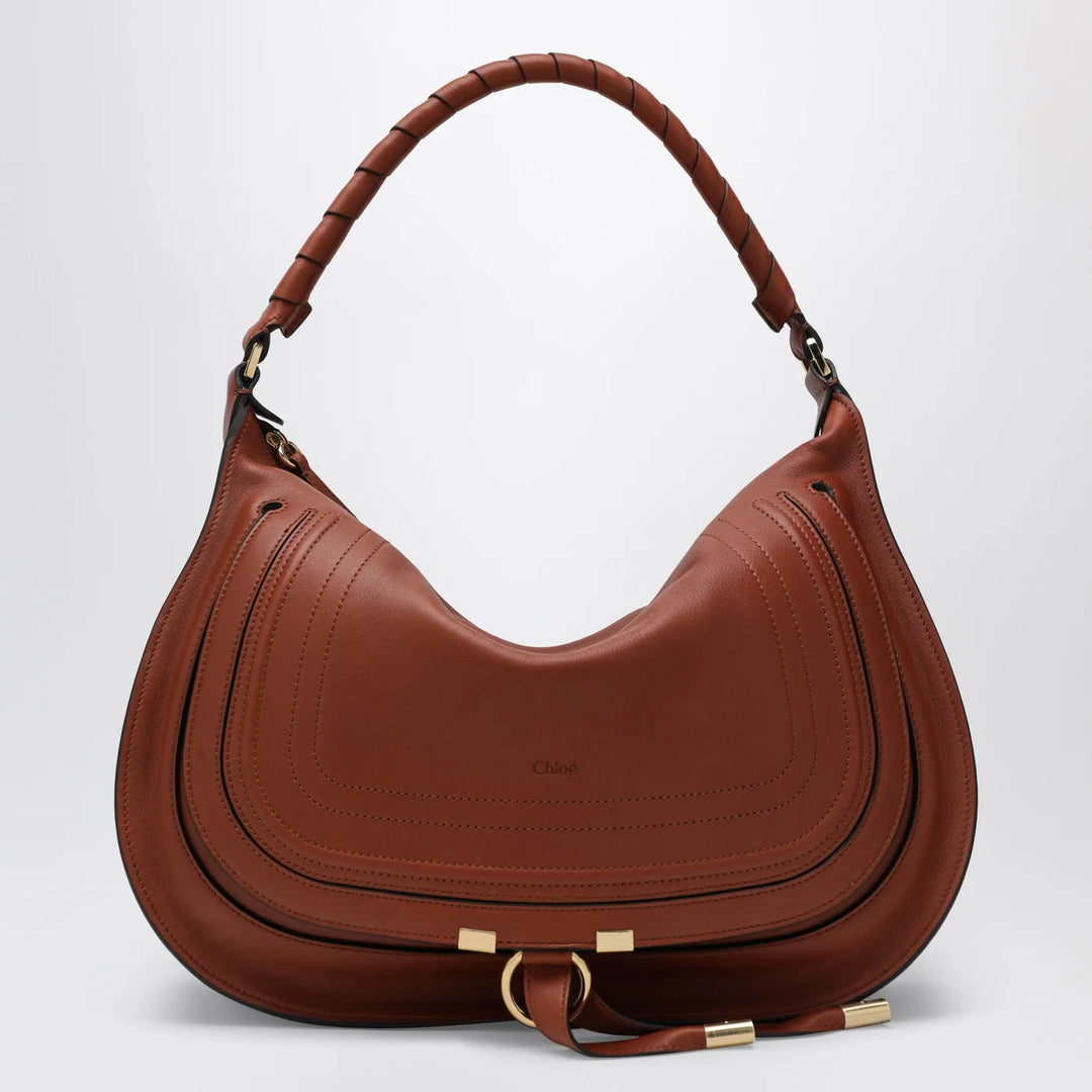 Chloé - Brown leather Marcie shoulder bag