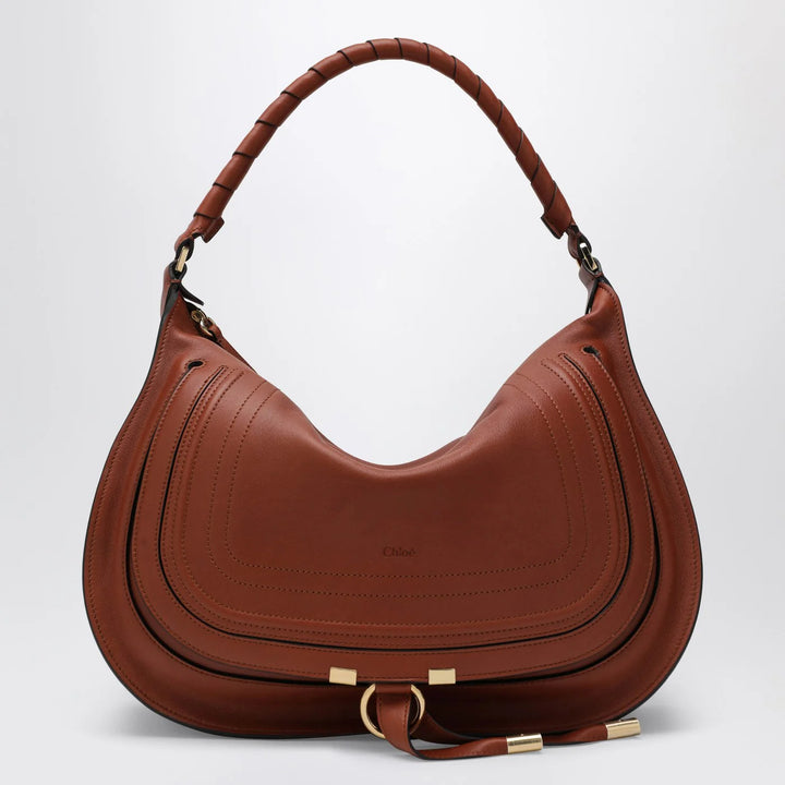 Chloé - Brown leather Marcie shoulder bag