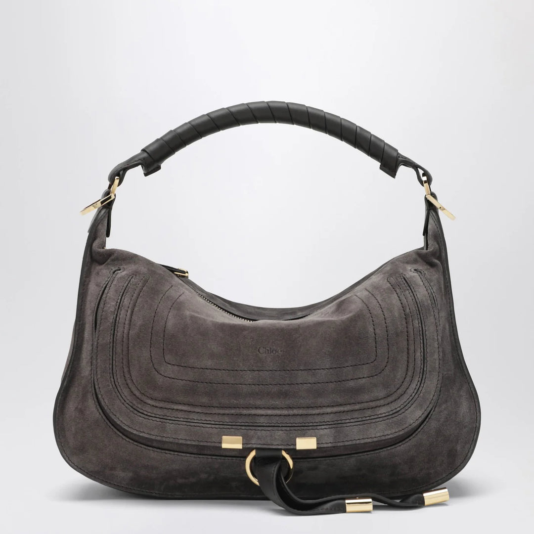Chloé - Small brown suede Marcie bag