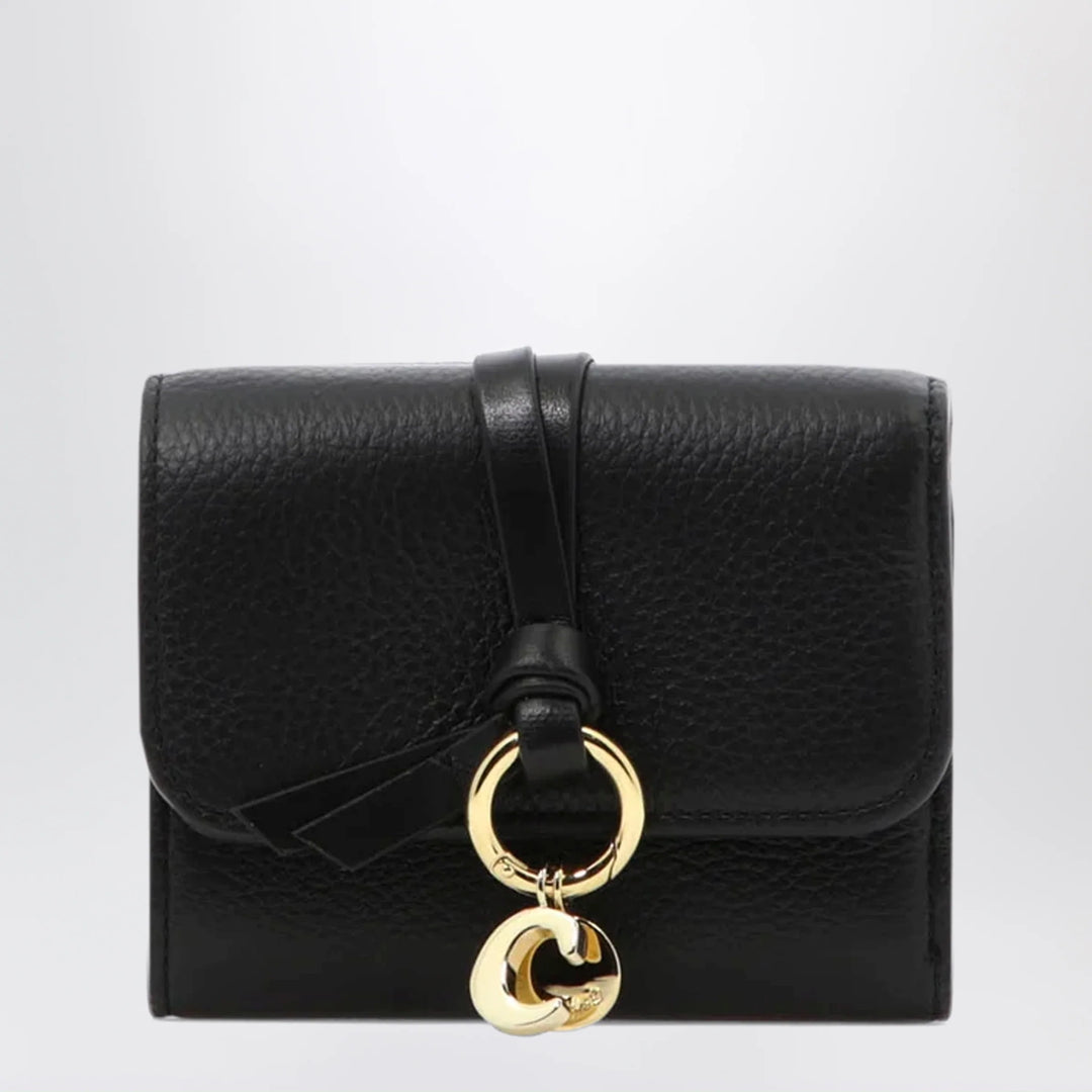 Chloé - Small Alphabet trifold wallet black