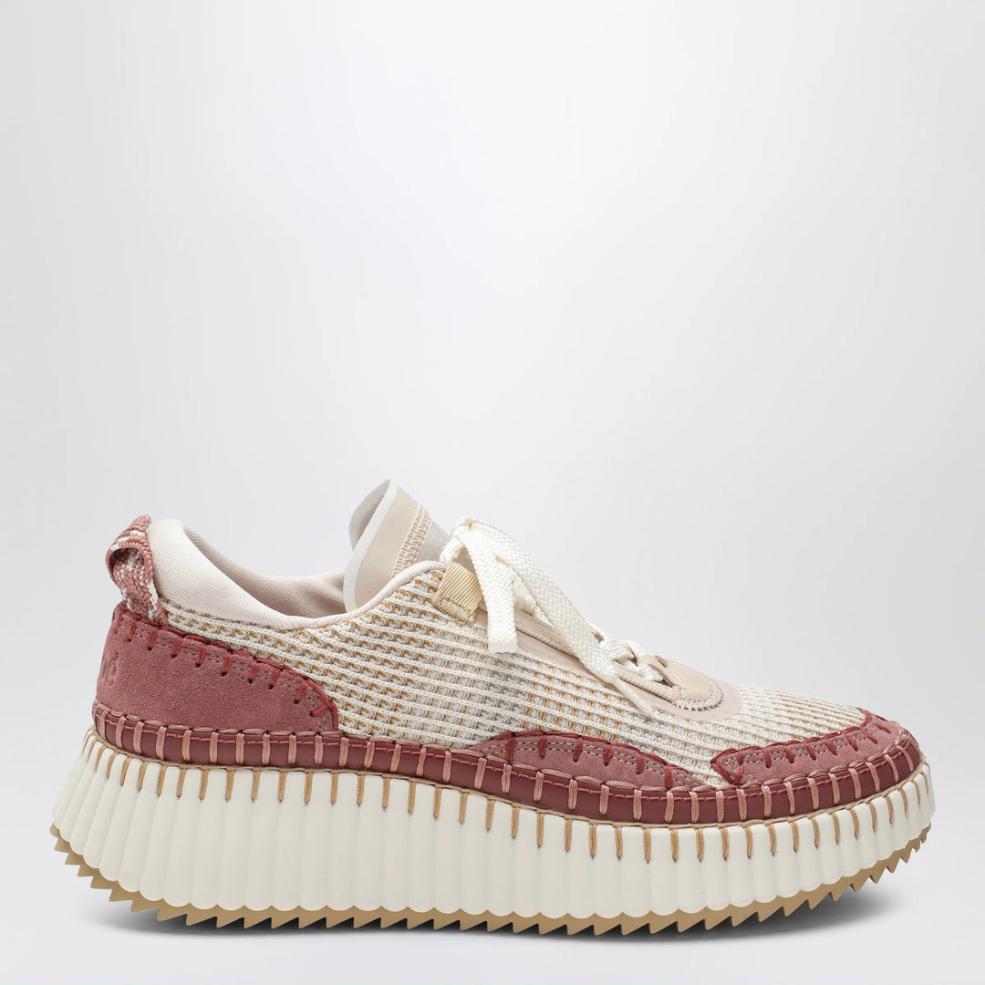 Chloé - Nama sneakers in rosy beige