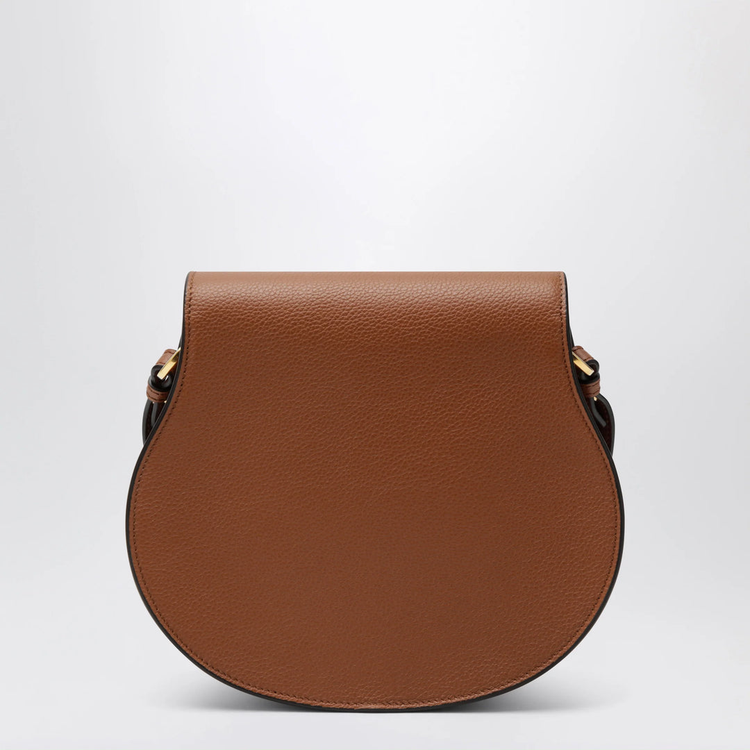 Chloé - Brown Saddle Marcie bag in grained leather
