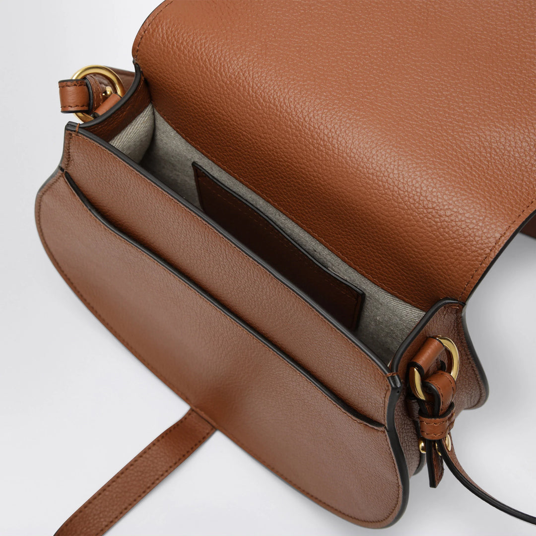 Chloé - Brown Saddle Marcie bag in grained leather