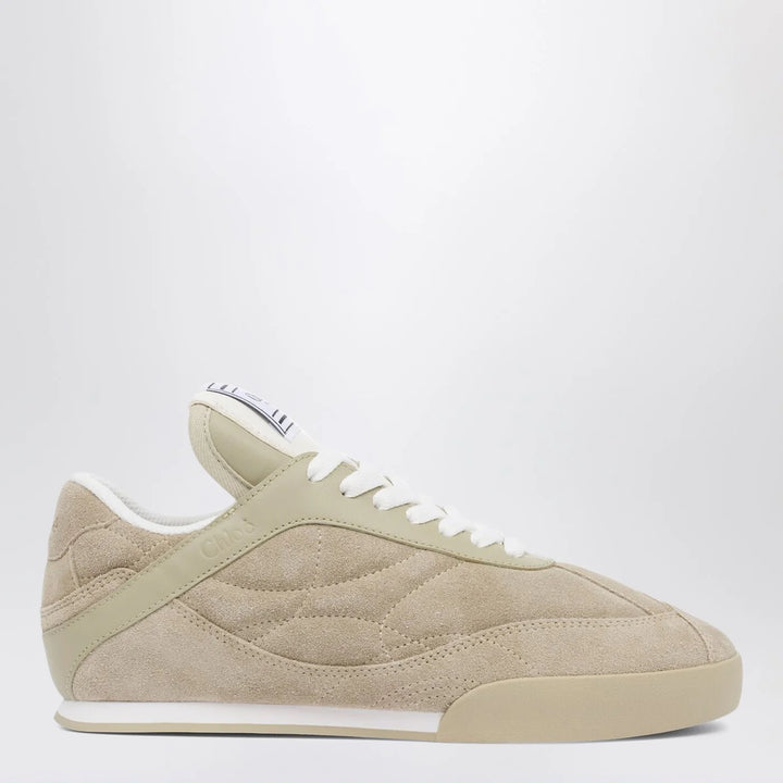Chloé - Chloé Kick Pale Khaki suede Sneakers
