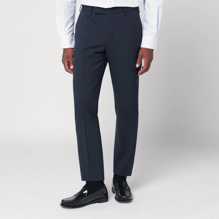 PT Torino - Dieci navy blue trousers