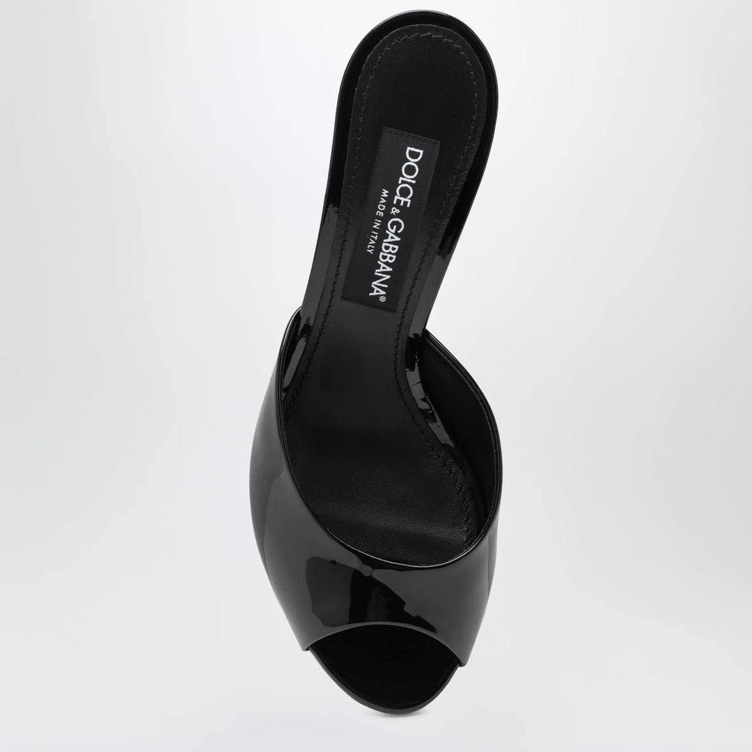Dolce&amp;Gabbana - Black Keira patent mules
