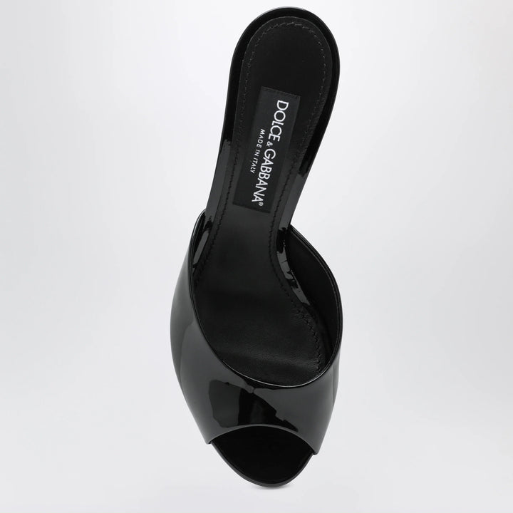 Dolce&amp;Gabbana - Black Keira patent mules