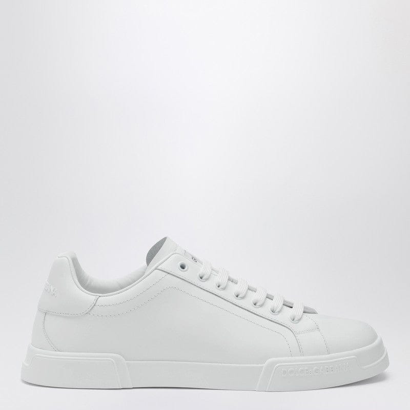 Shoes Dolce&Gabbana - White Portofino sneakers in leather - 43 IT Brand