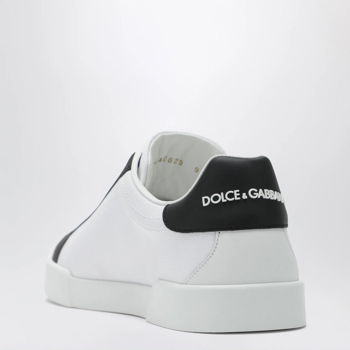 Dolce&amp;Gabbana - Portofino Light Strobel Sneakers in canvas and white/black leather